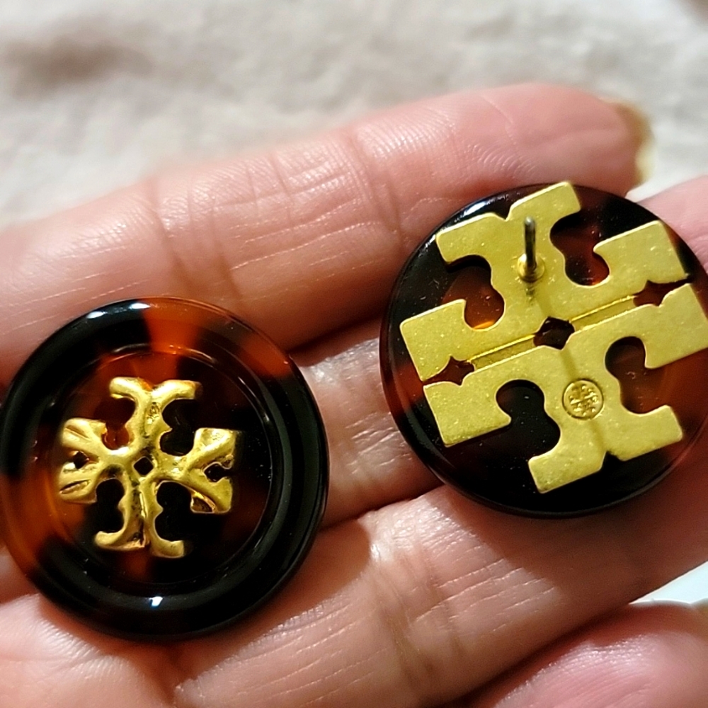Tory Burch Roxanne large stud earrings - Picture 6 of 7